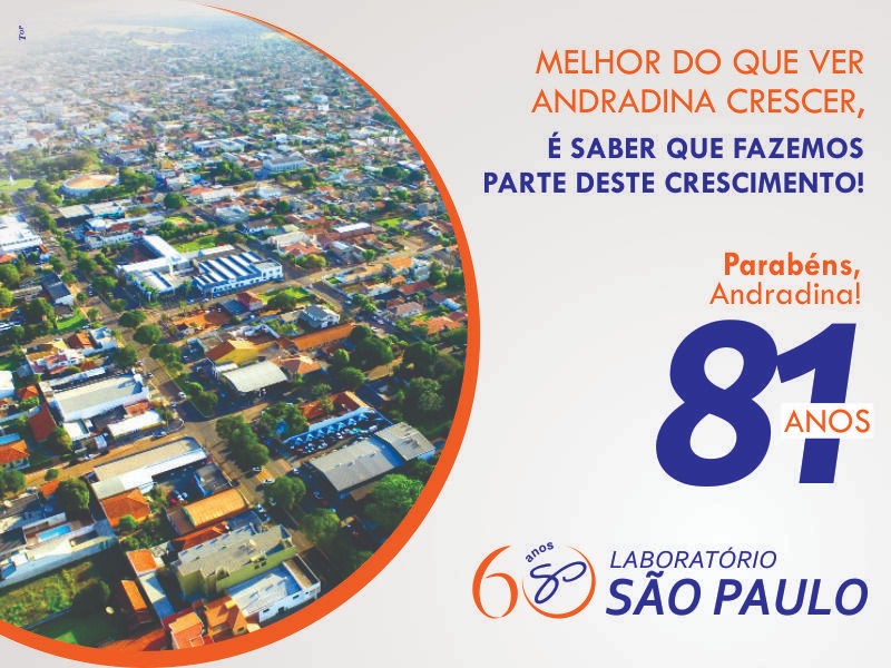 Parabéns, Andradina! - Laboratório São Paulo